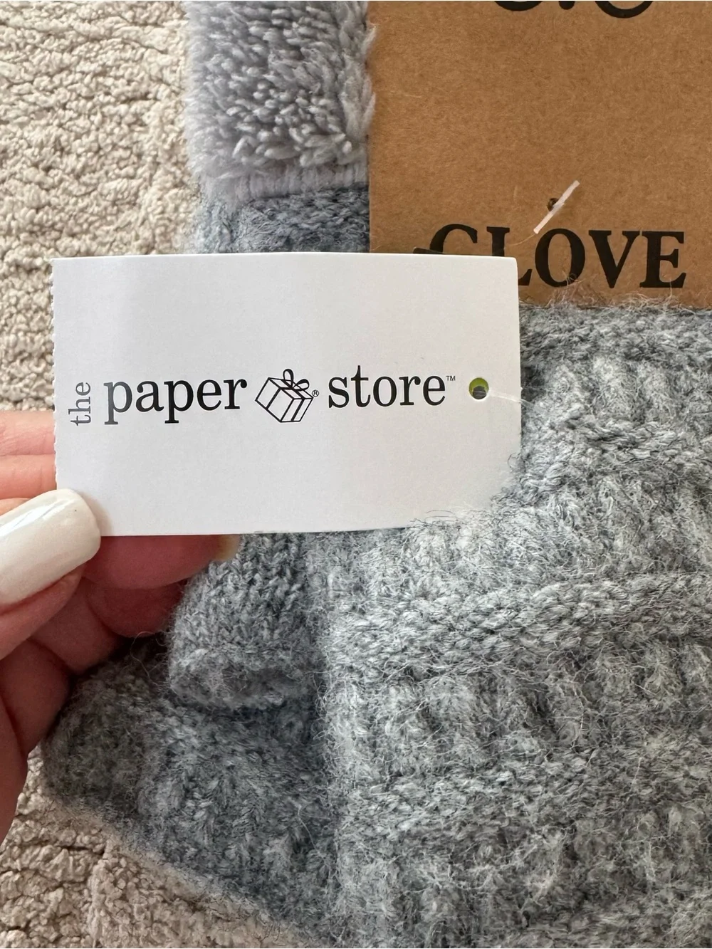 C.C Light Melange Grey Fingerless Eco Friendly Gloves